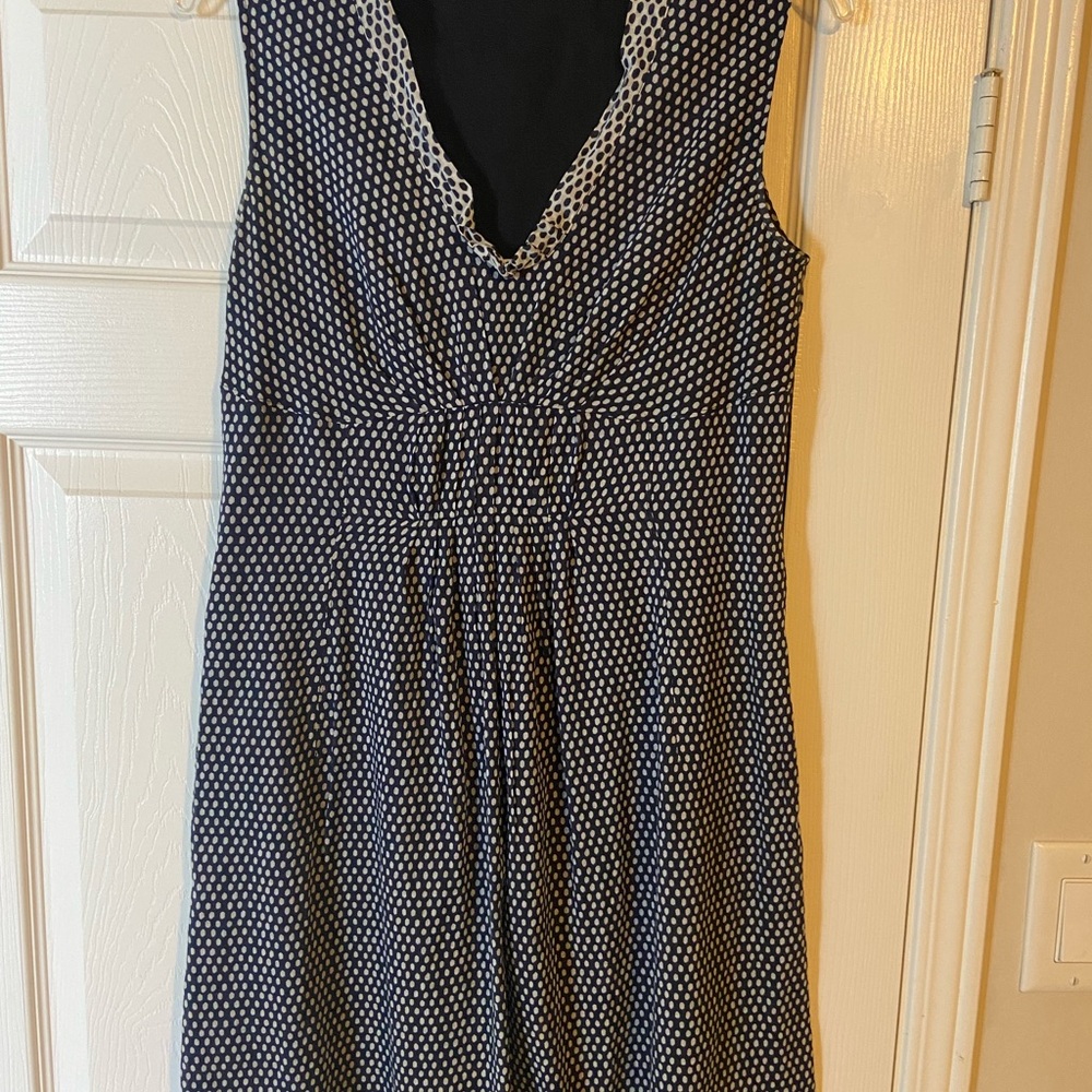 Rosso35 Blue and White Sleeveless Maxi Sundress